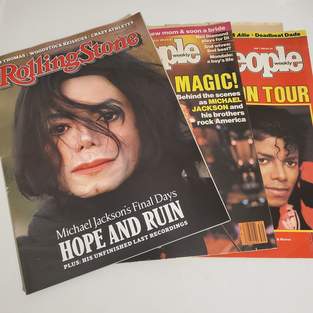 Michael Jackson Rolling Stone and People Magazine Bundle 7 In Total